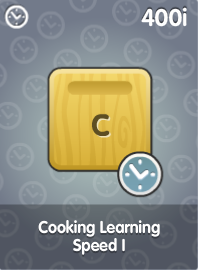 Cooking Learning Speed I