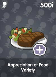 Appreciation of Food Variety